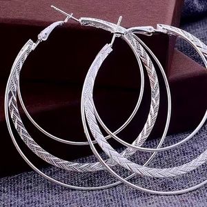 Silver hoops
